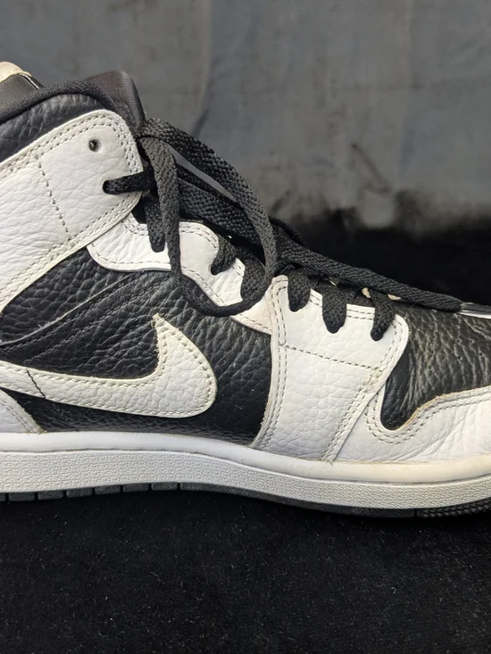 Sz 8M/9.5W Nike Jordans 1 Mid Split Black White Womens Mids Sneakers DR0501-101 - Picture 9 of 15